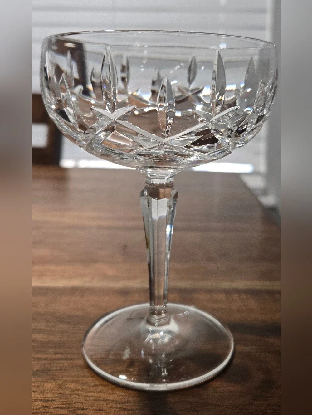 Gorham Princess Anne Clear Cut Crystal Champagne Coupe